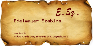 Edelmayer Szabina névjegykártya